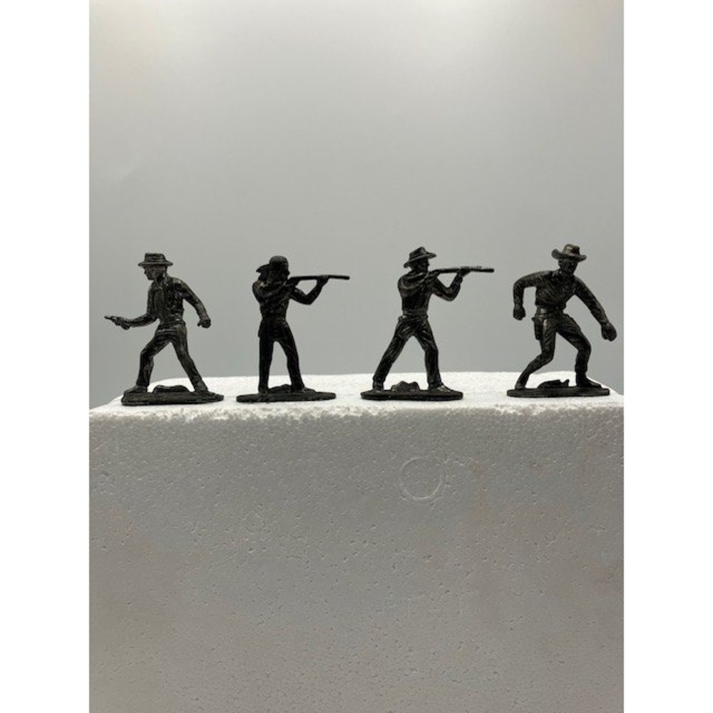 VTG Metal Collectible‎ Western Figures Earp, Geronimo, Masterson, Pat Garrett